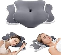 Vista 1 de Almohada Ergo para aliviar la apnea del sueño, el dolor de cuello y los ronquidos Almohada cervical para dormir de lado Espuma viscoelástica