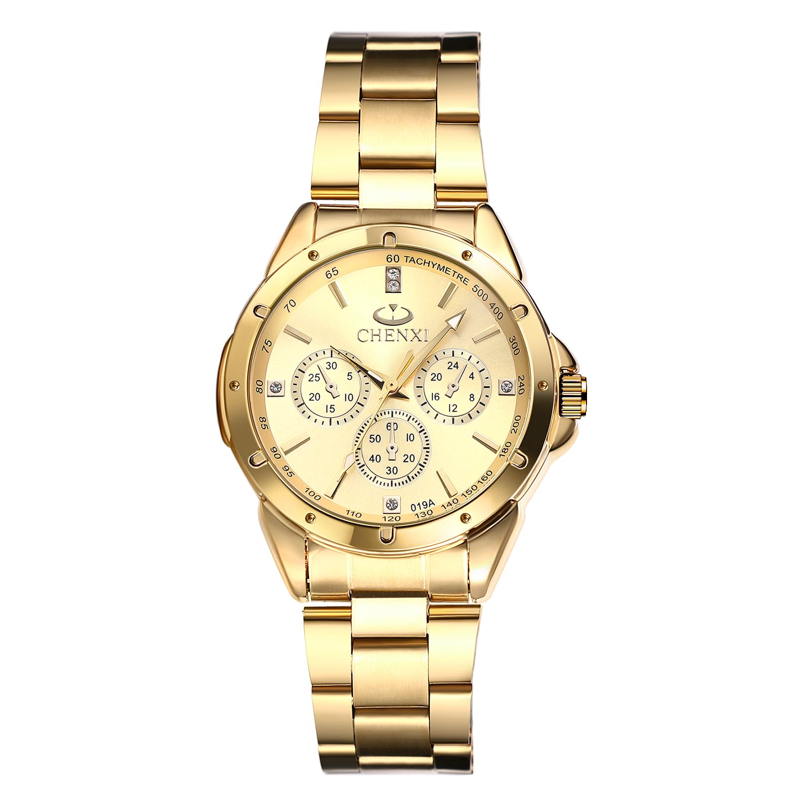JewelryWe Paar Uhren Leuchtend Edelstahl 30m Wasserdicht Analog Quarz Pärchen Armbanduhr Edelstahlarmband Partneruhr Freundschaftsuhr für Damen Herren