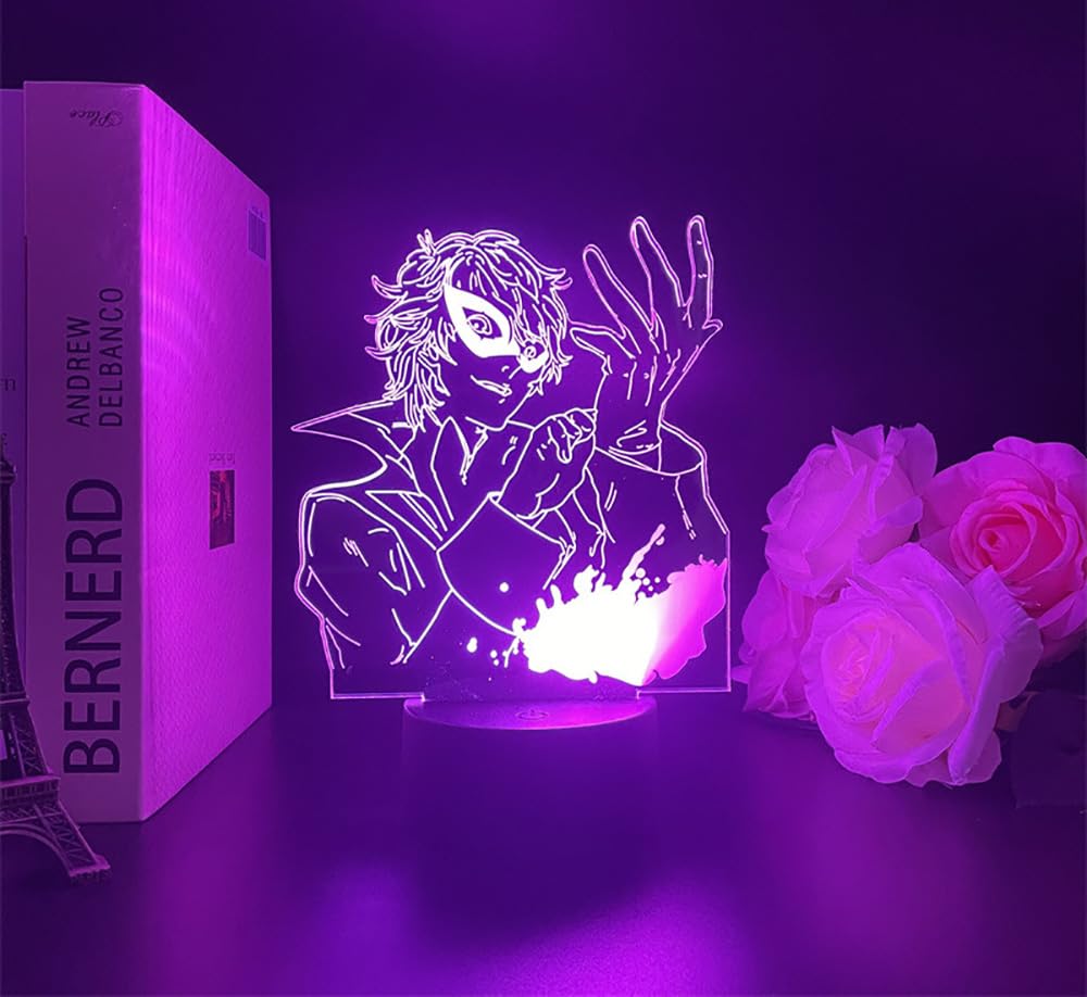 ペルソナ5 主人公　雨宮蓮　3Dクリスタル ライトアップ用LEDスタンドおまけ付 3Dクリスタル ペルソナ5 主人公 雨宮蓮 - メルカリ