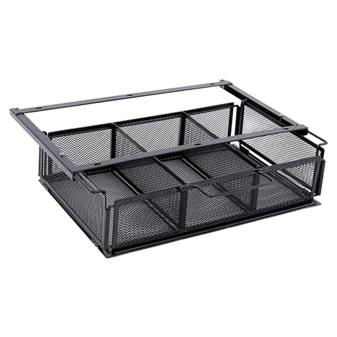 IJSDNVJNDX Under Desk Drawer Basket Space Saving Tray Container Under Table Storage Shelf Hidden Desktop Organizer Slide Desktop