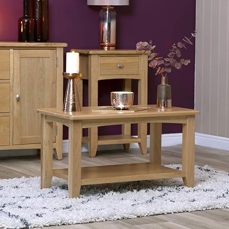 The Furniture Outlet Rutland Oak Small Coffee Table : Amazon.co.uk: Home \u0026  Kitchen