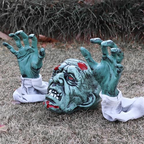 LZGSHF Realistic Zombie Garden Stakes Halloween Decorations Outdoor Yard Stakes Outside House Lawn...