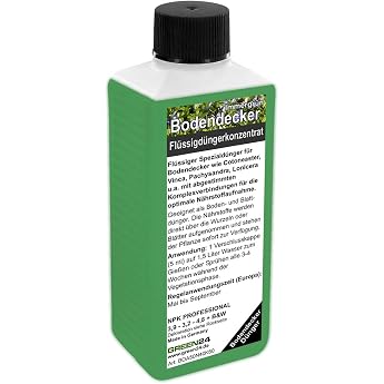 Groundcover Fertiliser Evergreen High-Tech - 250 ml Special Fertiliser for Cotoneaster Vinca & Pachysandra For Dense Growth & Lush Green Areas Professional Liquid Fertiliser Concentrate