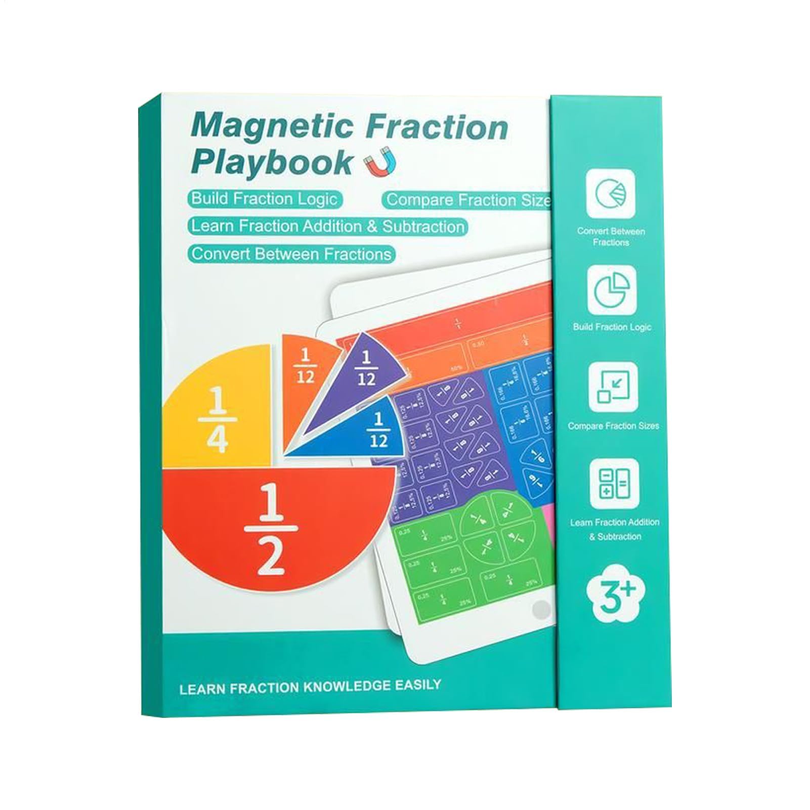 Fraction Magnetique Livre, Fraction Livres D'éTude IntéRessant, Fractions à Manipuler Jeux D'Apprentissage Interactifs Et Outils D'ActivitéS, Pour Enfants, éColes, Familles, à L'Enseignement Et Jeux D