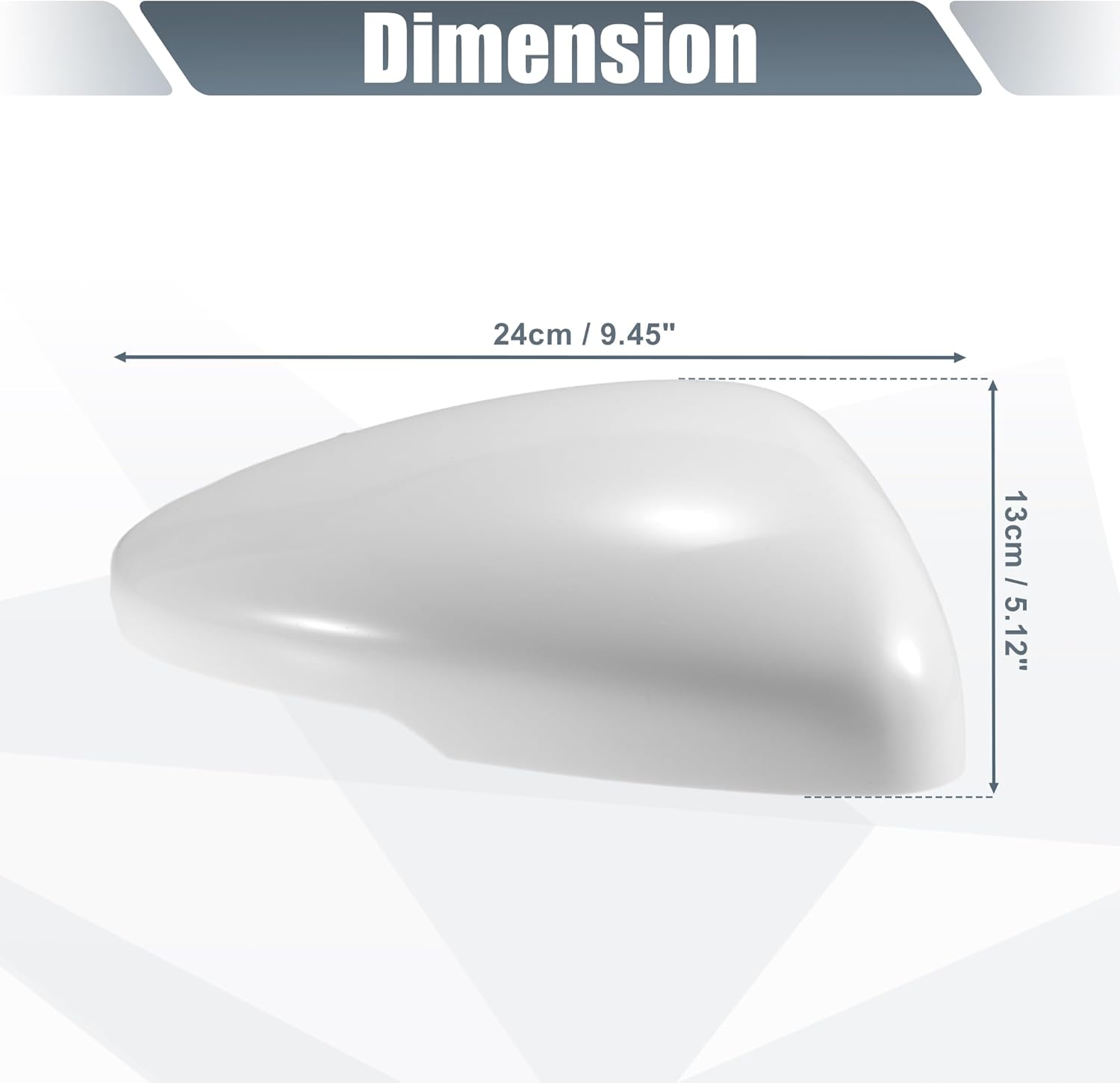 X AUTOHAUX Car Rear View Right Passenger Side Mirror Cover Cap Replacement White for Honda Accord 2018-2020 Fits W/Turn Signal Models Mirror Guard Covers Exterior Decoration Trims