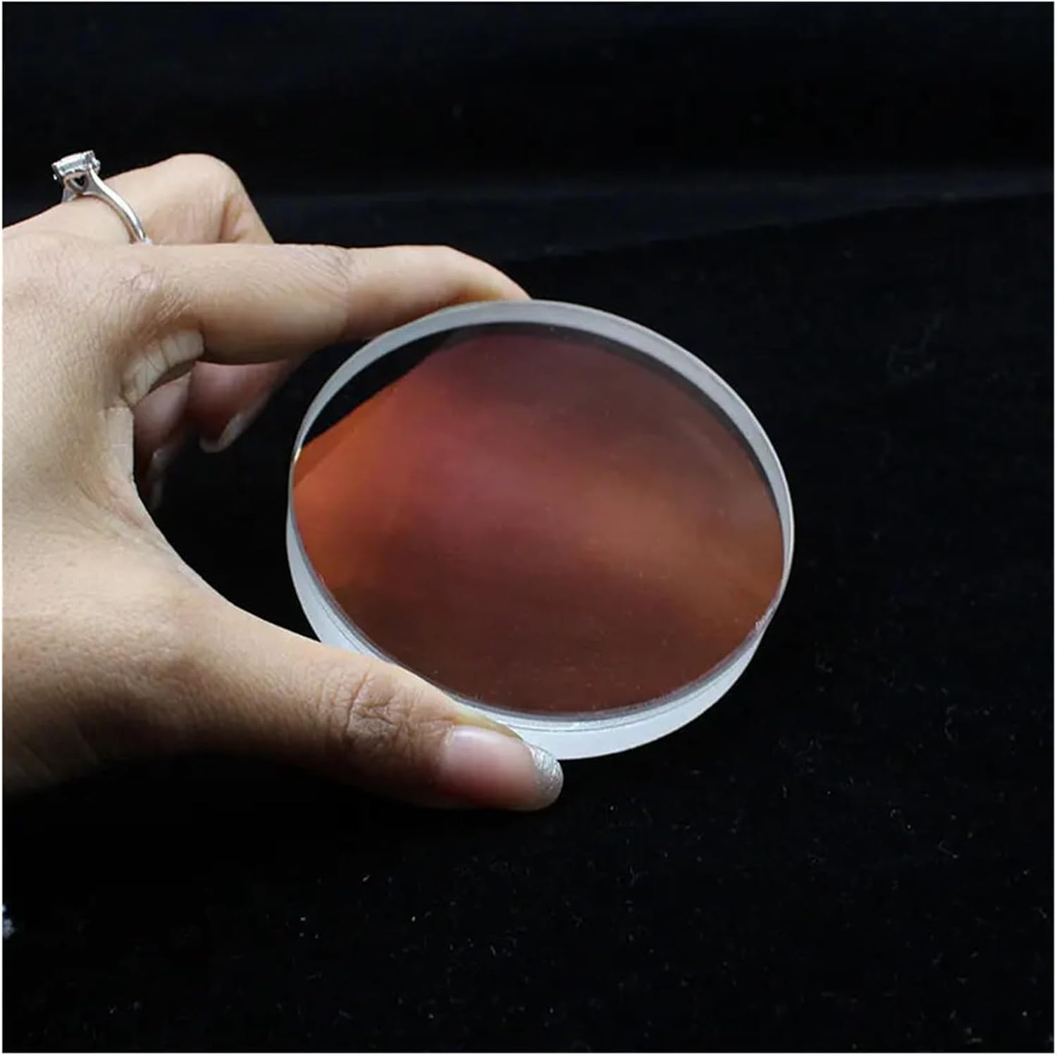Objective Lens， 73mm Optical Glass Objective Lenses for Astronomical Telescope Focal 330mm,for Doublet Convex Lens