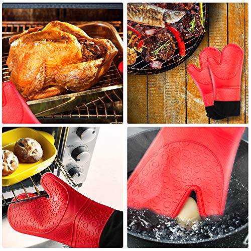 (40 OFF Coupon) Extra Long Silicone Oven Mitts 1 Pair 9.89