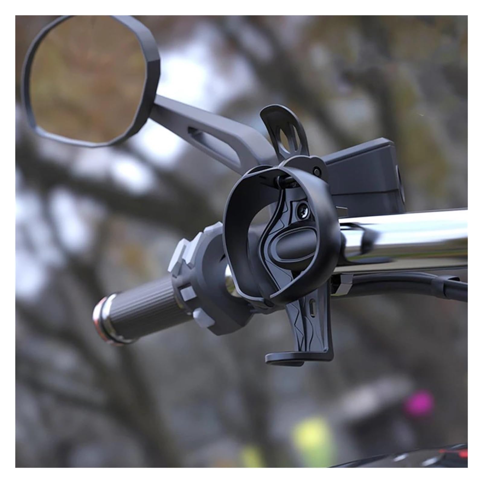 Portabottiglie regolabile per moto e moto, universale, portabottiglie da manubrio in ABS (multi)