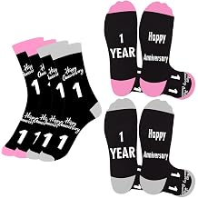 Anniversary Wedding Gifts for Women Men - 2pcs Matching Socks,Anniversary Couples Gifts for Him Her,Romantic Gift