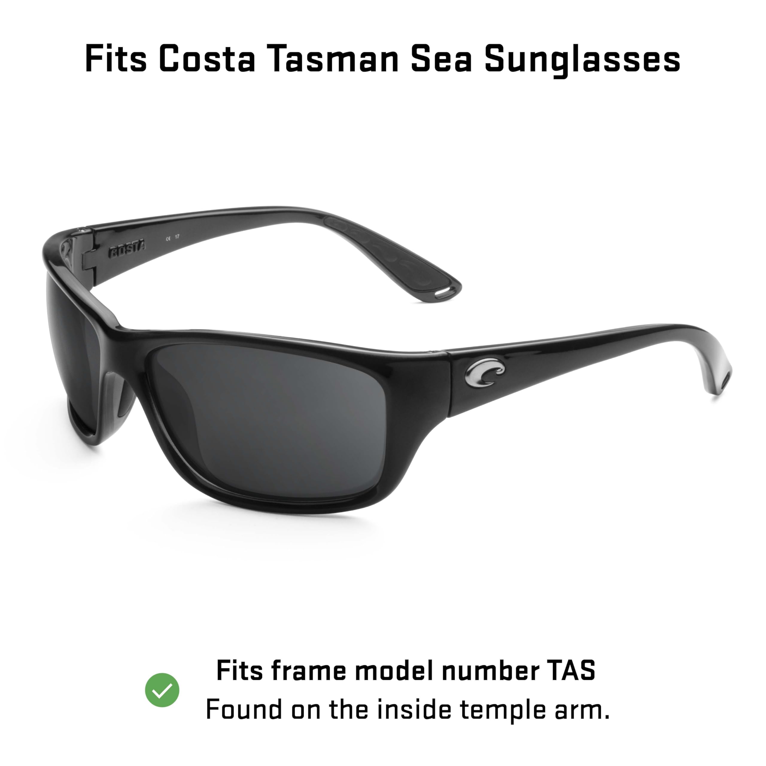 Revant Replacement Lenses Compatible With Costa Tasman Sea, Polarized, Elite Titanium Mirrored