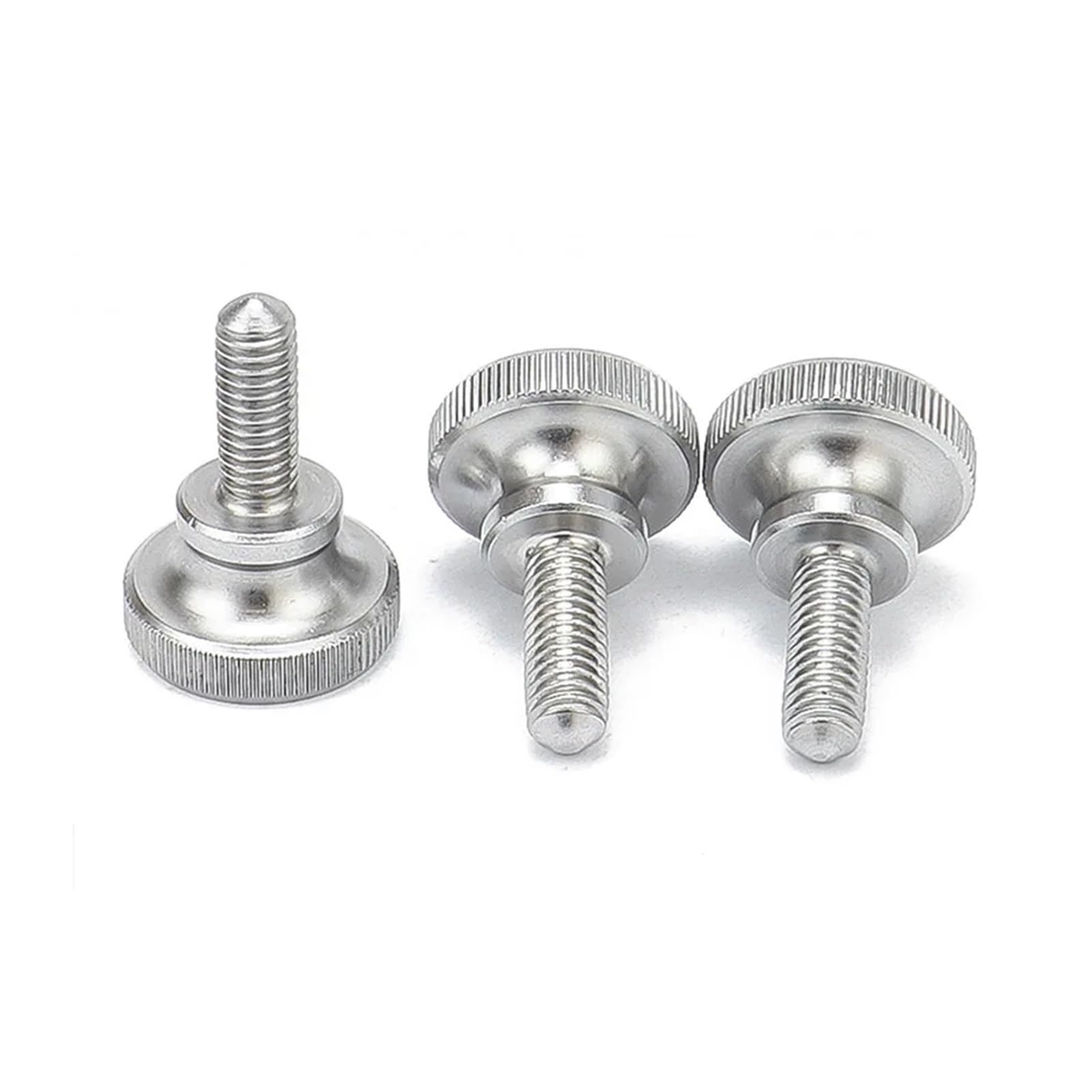 5 Tornillos de Mariposa de Cabeza Alta moleteados de Acero Inoxidable 304 A2-70, Tipo Liso, métricos, con Ajuste Manual.(M12x200mm)
