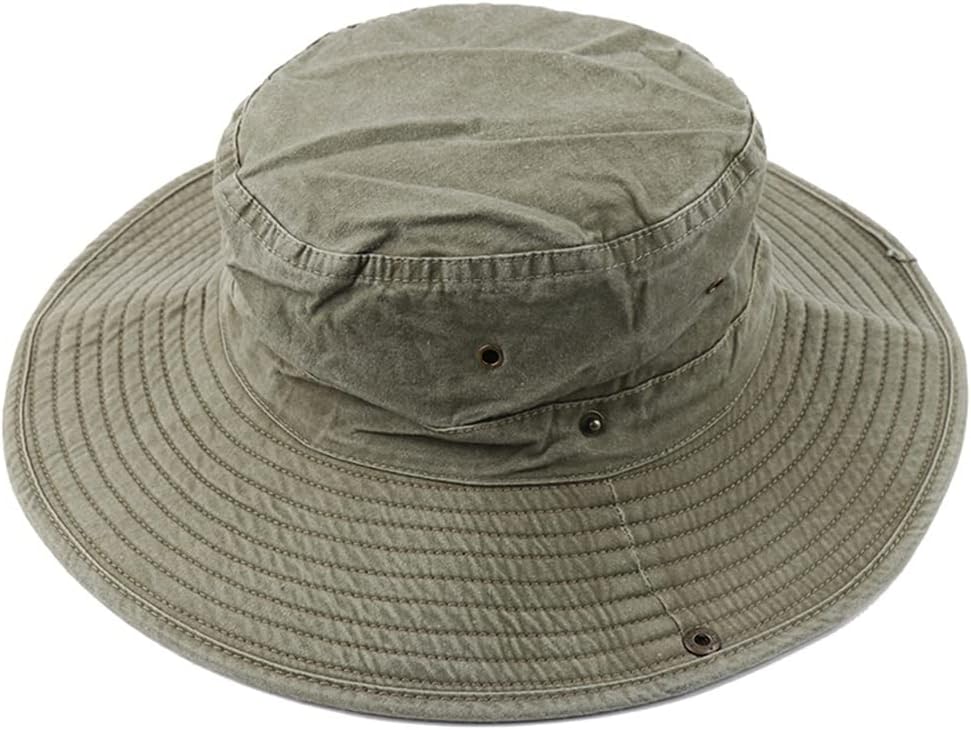 Cotton Boonie Hat Women Men UPF 50+ Sun Hats Bob Panama Caps Fishing Washed Beach