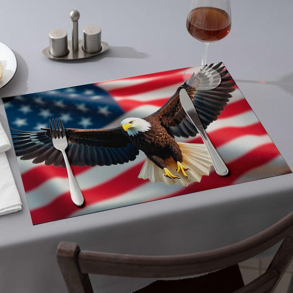 Sets de table USA de 6 pièces pour animer vos repas de cuisine de style américain