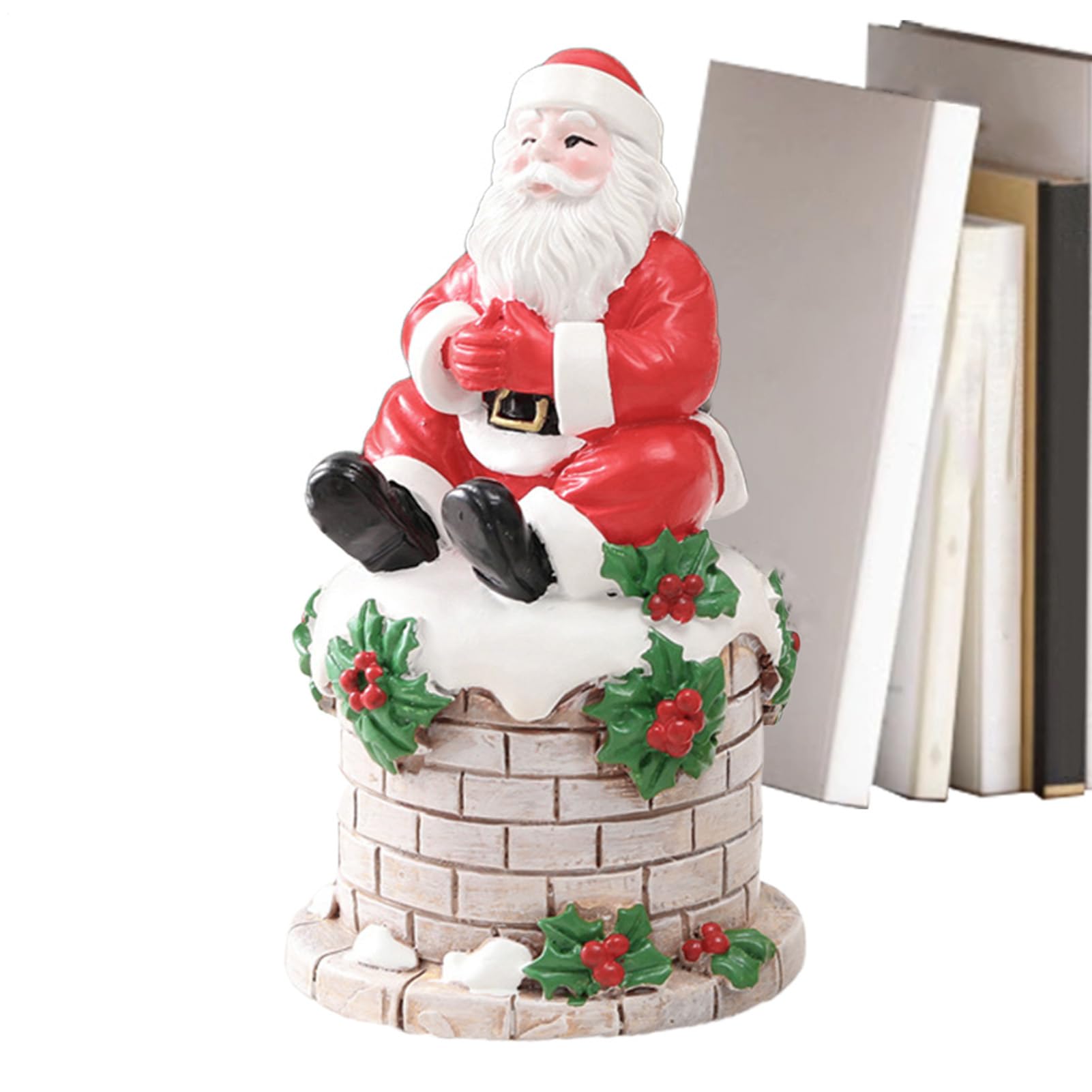 Sculpture de Père Noël de collection en résine à offrir pour le Nouvel An