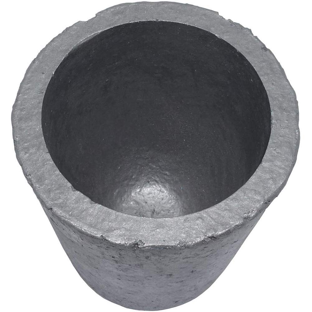 Crogiolo di Grafite, raffinazione della Fusione di Metalli Dorati for lingotti di ghisa (12 kg di Rame o 4 kg di Alluminio)