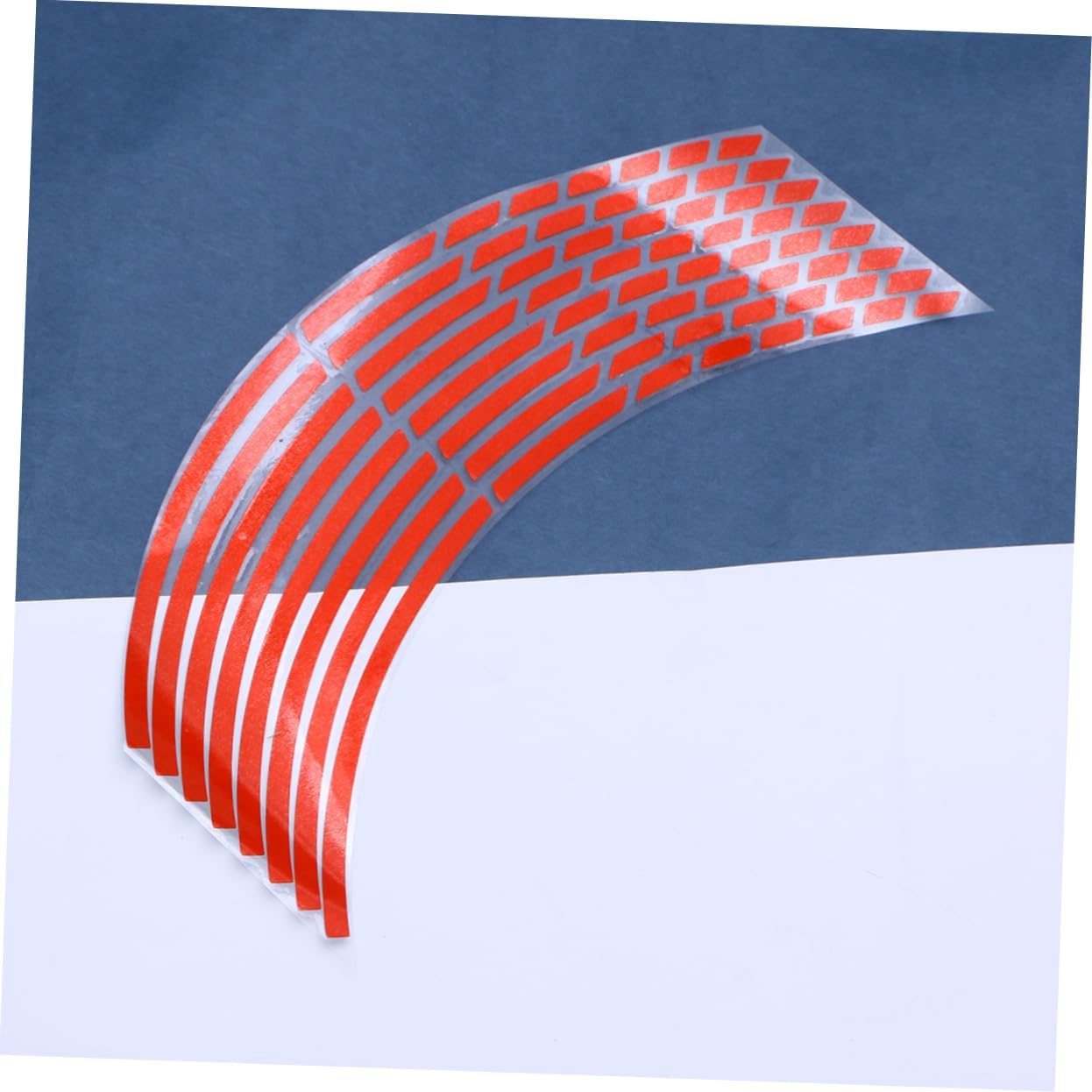 Motorcycle Wheel Rim Decals Red Decorative Stickers for Car and Motorcycle Rims Easy to Install Waterproof 4-Piece Set for Racing Enthusiasts