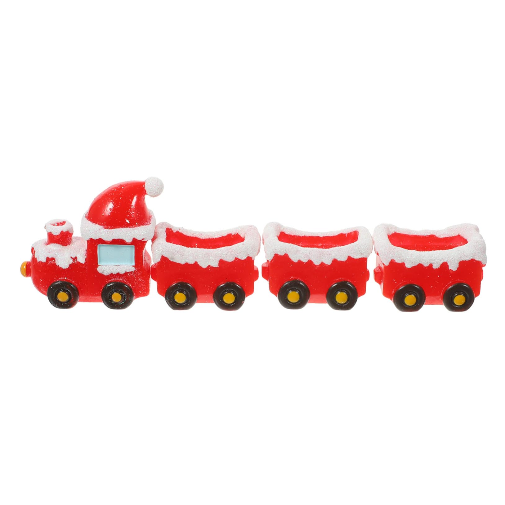 UKCOCO 5juegos Miniaturas De Navidad Accesorios para Decoración De Pueblo Navideño De Tren Festivo para y Manualidades