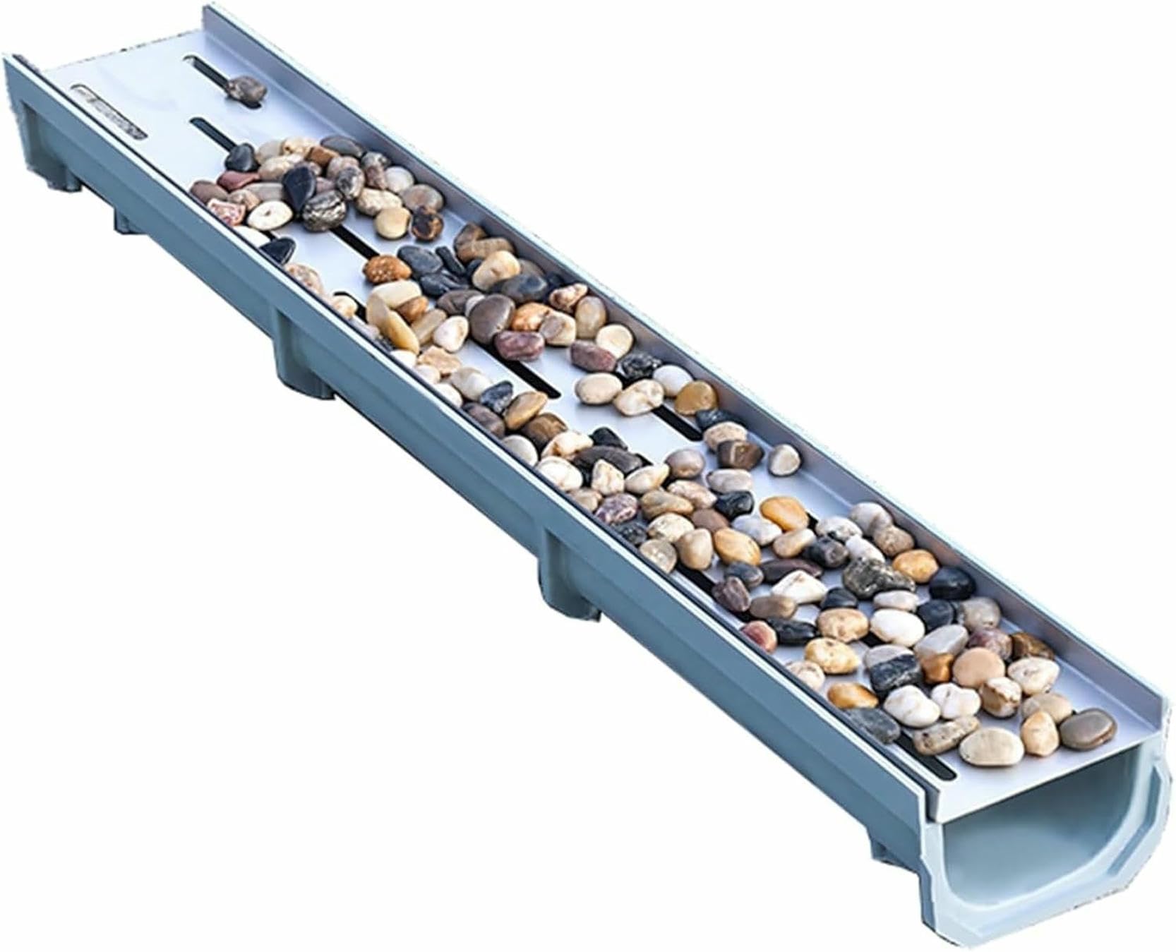 Caniveau de drainage en acier inoxydable avec grille amovible pour piscine et terrasse de jardin