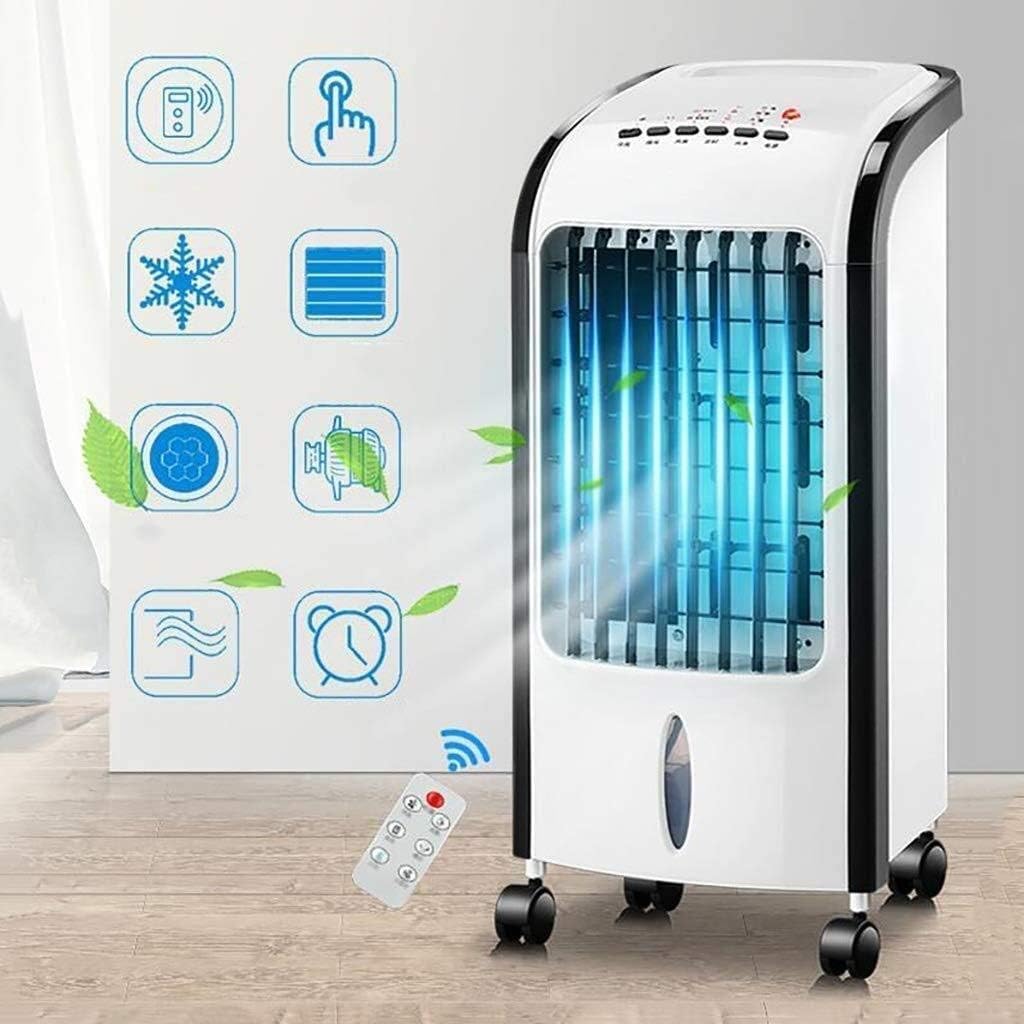 Evapative Coolers Home Leafless Fan Air Conditioning Fan Single Cold Remote Control Household Small Air Cooler Cooling Fan Cold Air Fan Add Water Small Air Conditioner Household Energy S