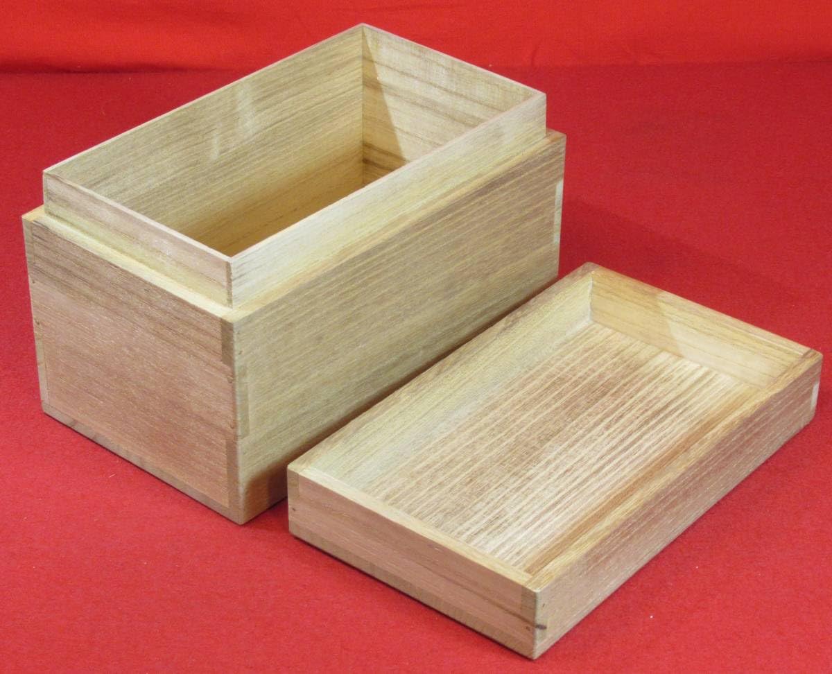 Amazon.co.jp: 茶道具『茶通箱桐天然木白生地』木工芸現代工芸茶道教室