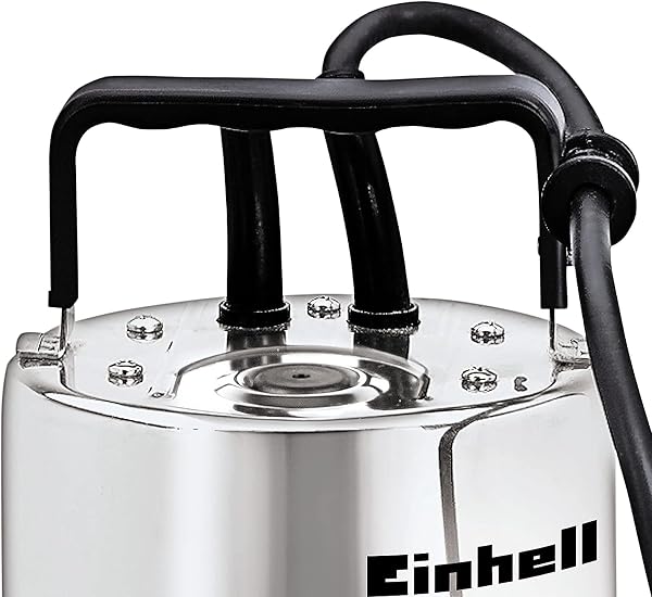 Einhell Pompa per acque scure GC-DP 1020 N (1000W, corpo estraneo Ø20mm, portata 18.000L/h, interruttore a galleggiante, maniglia per il trasporto, inclusi attacchi universali) - 4
