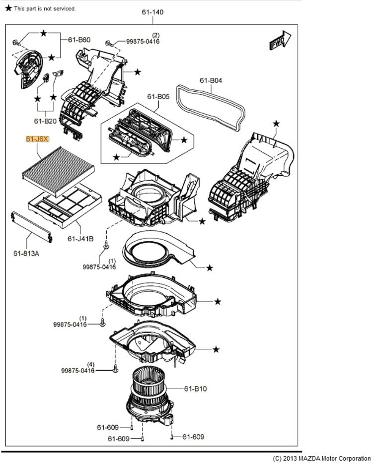 Mazda Air Filter - TK48-61-J6X