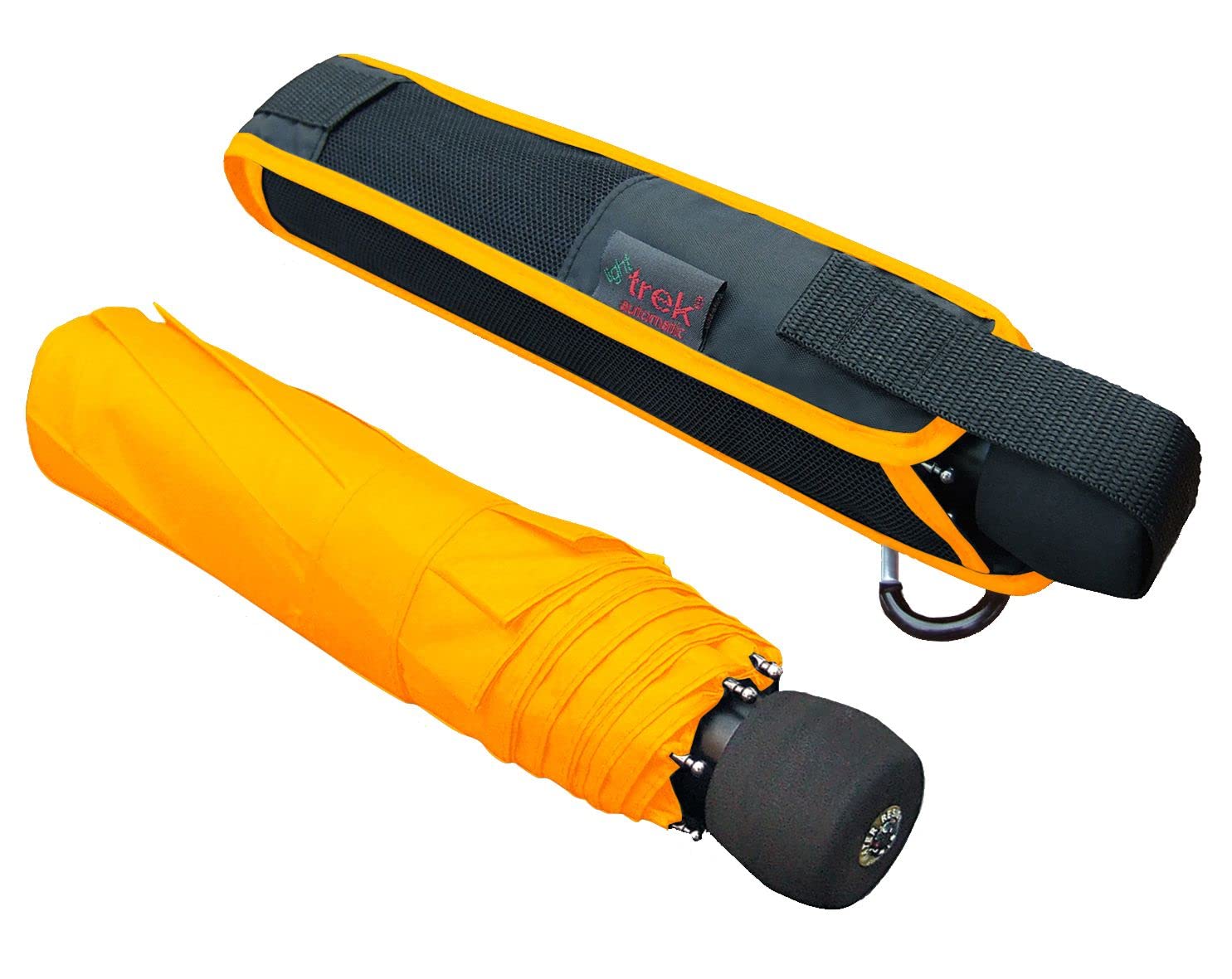 Euroschirm Light Trek Automatic der Sonnen-, Wander-, Regen- & Trekkingschirm Farbe gelb