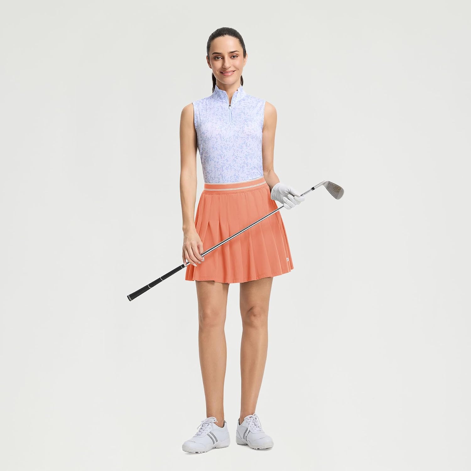 M MAELREG Golf Skirts for Women High Waisted Quick Dry Moisture-Wicking Pleated Athletic Tennis Skirts with Pockets Workout
