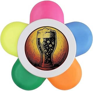 Azeeda 'Glass Of Beer' Flower Shape Highlight...