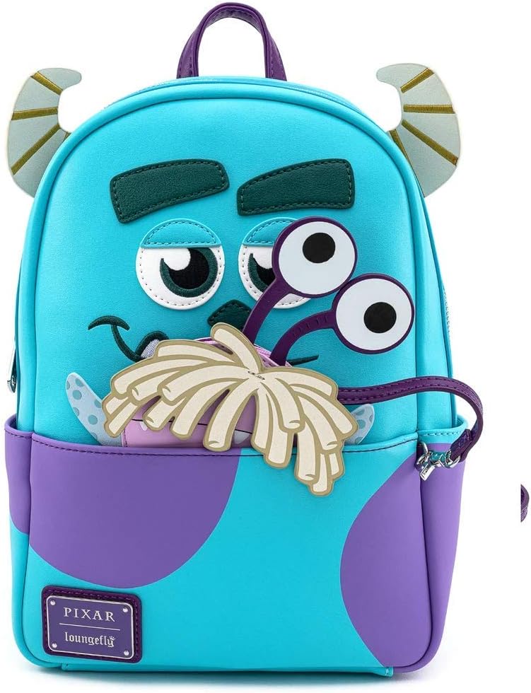 Loungefly Disney Sully with Boo Pouch Cosplay Womens Double Strap Shoulder Bag Purse