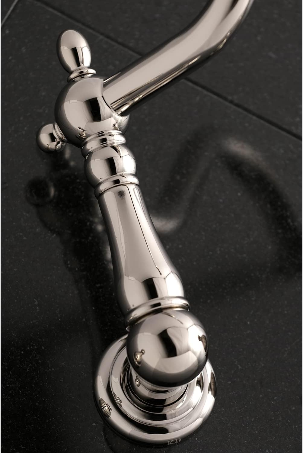 Kingston Brass KS1026PL Heritage Wall Mount Roman Tub Faucet, Polished Nickel