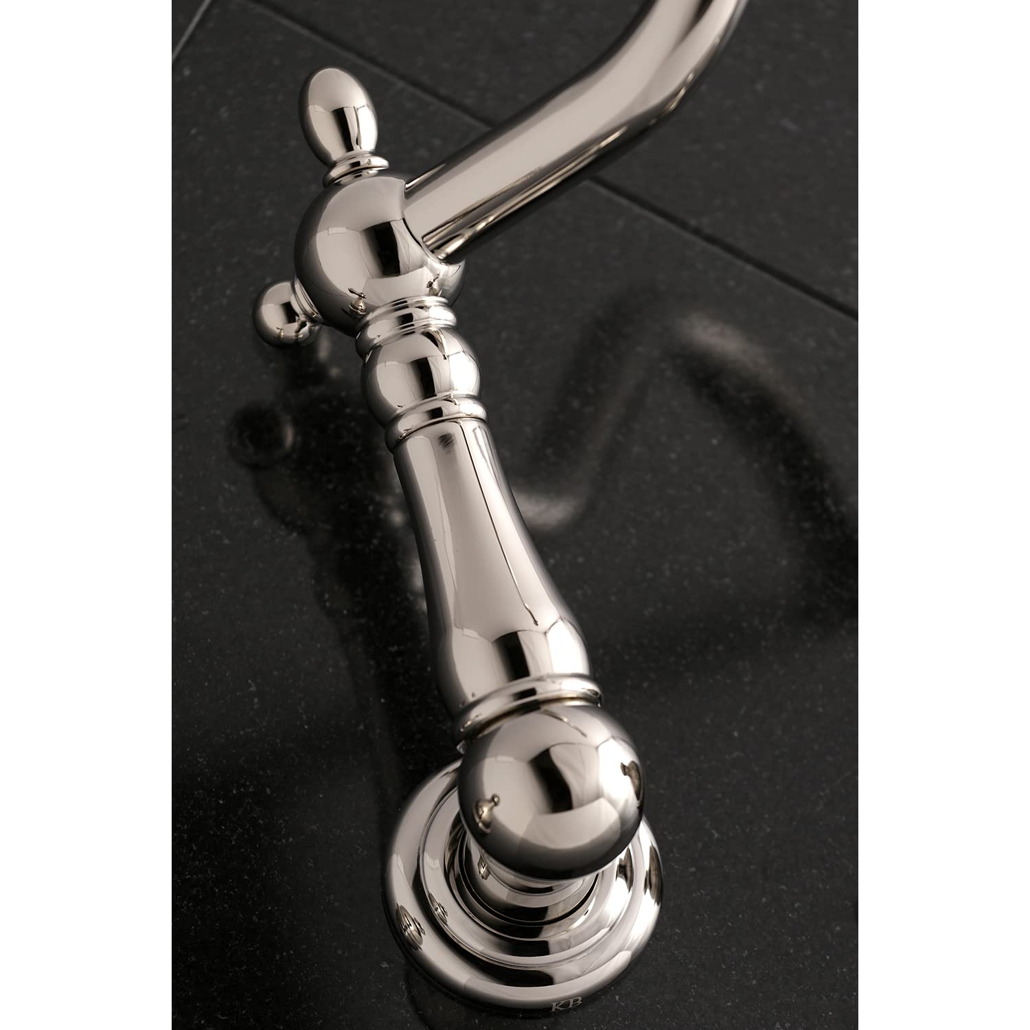 Kingston Brass KS1026AX Rubinetto a Parete per Vasca, Nichel Lucido