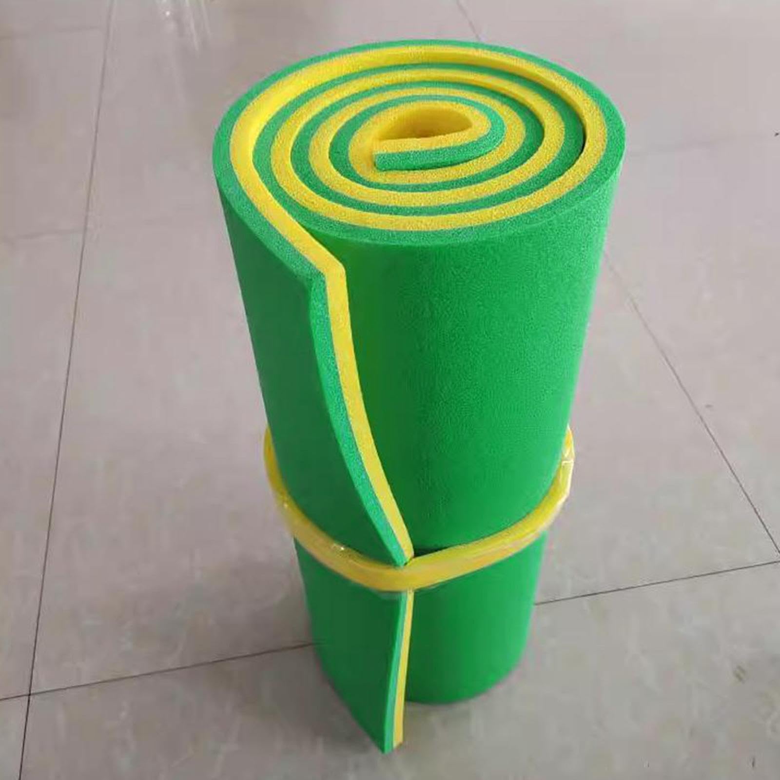 Schwimmmatte, Pool Schwimminsel, Zusammenrollbare, Pool, Sommermatratze, Liege für Strand, Boot, Schwimmbad, Meer, Gelbgrün