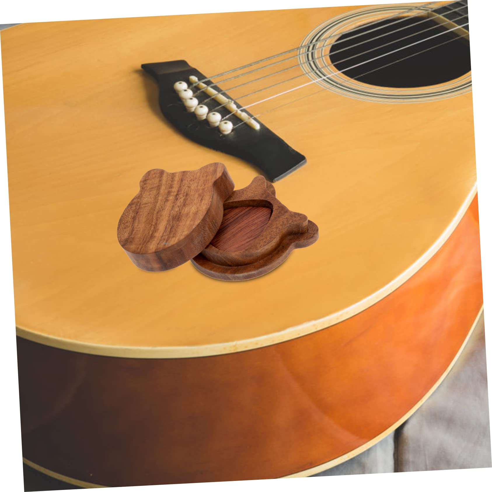 ibasenice 3sätze Gitarren-Plektrum-Set Aus Holz Mit Langlebige Plektren Für Musiker Leicht Und Tragbar Zum Spielen Und Aufbewahren Für Gitarristen Und Akustikliebhaber