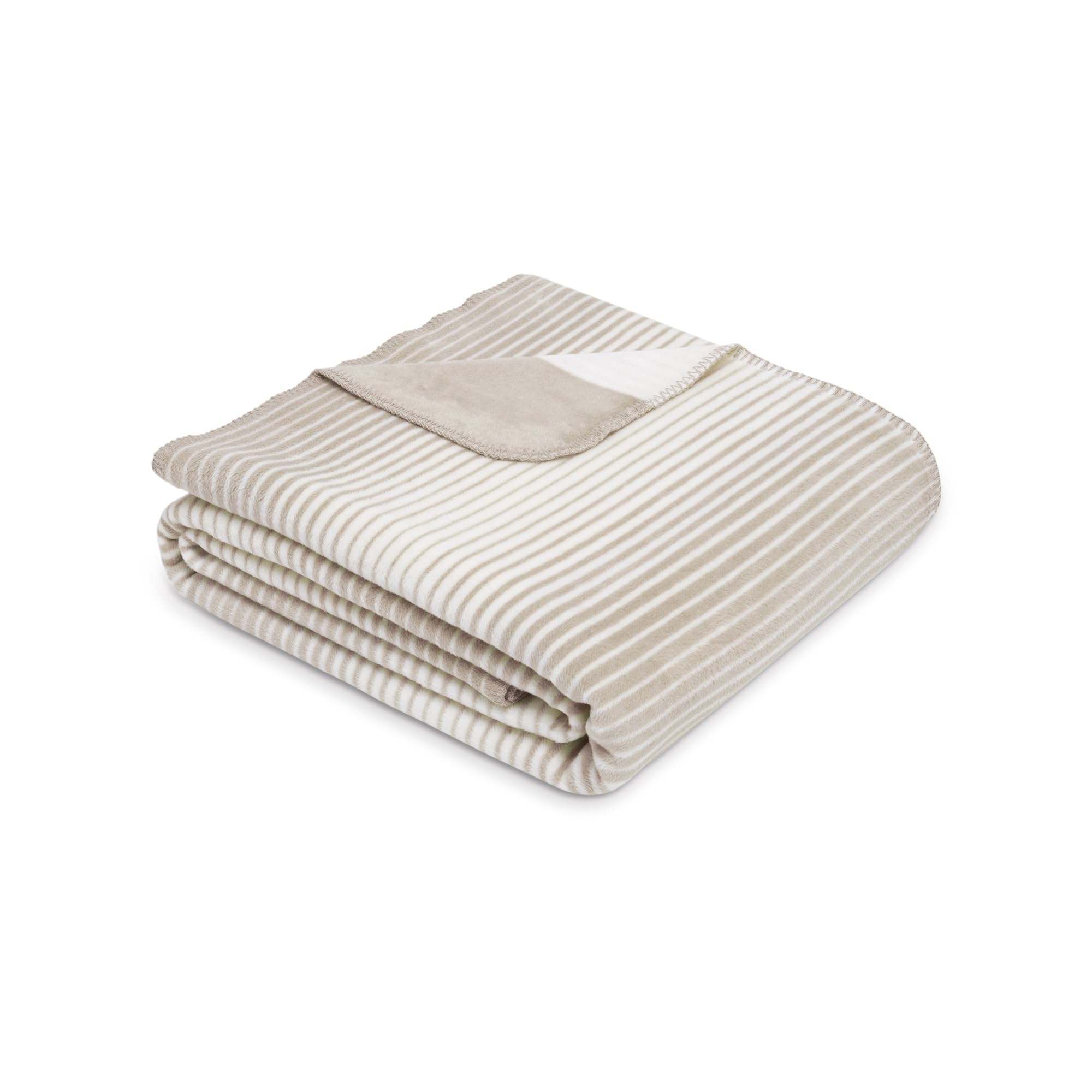 Couverture en coton rayée Ibena plaid de fabrication allemande haut de gamme