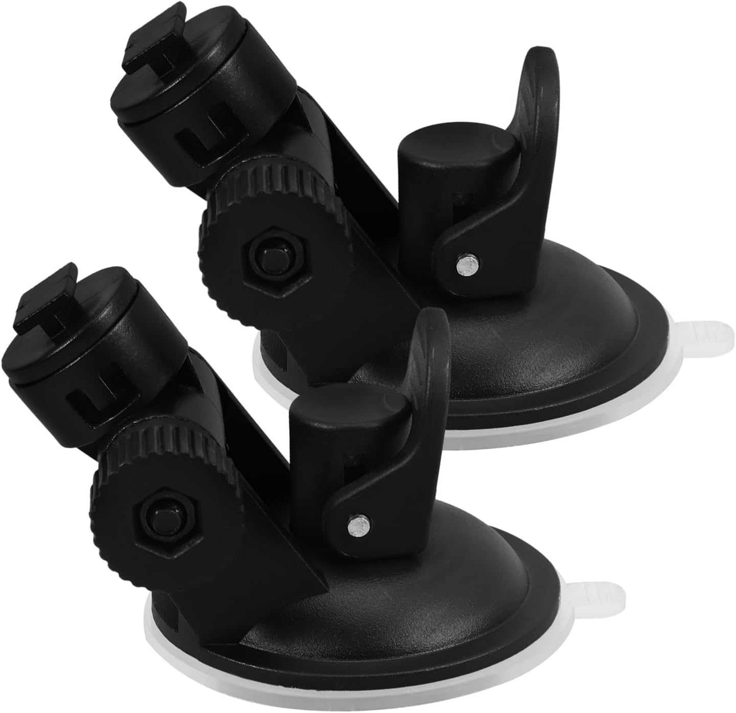 NUOBESTY 2Pcs Universal T-Slot Dash Camera Suction Cup Mount Strong Black Holder for Car Dash Cam Heavy Duty Camera Support with Enhanced Grip for Reliable Stability