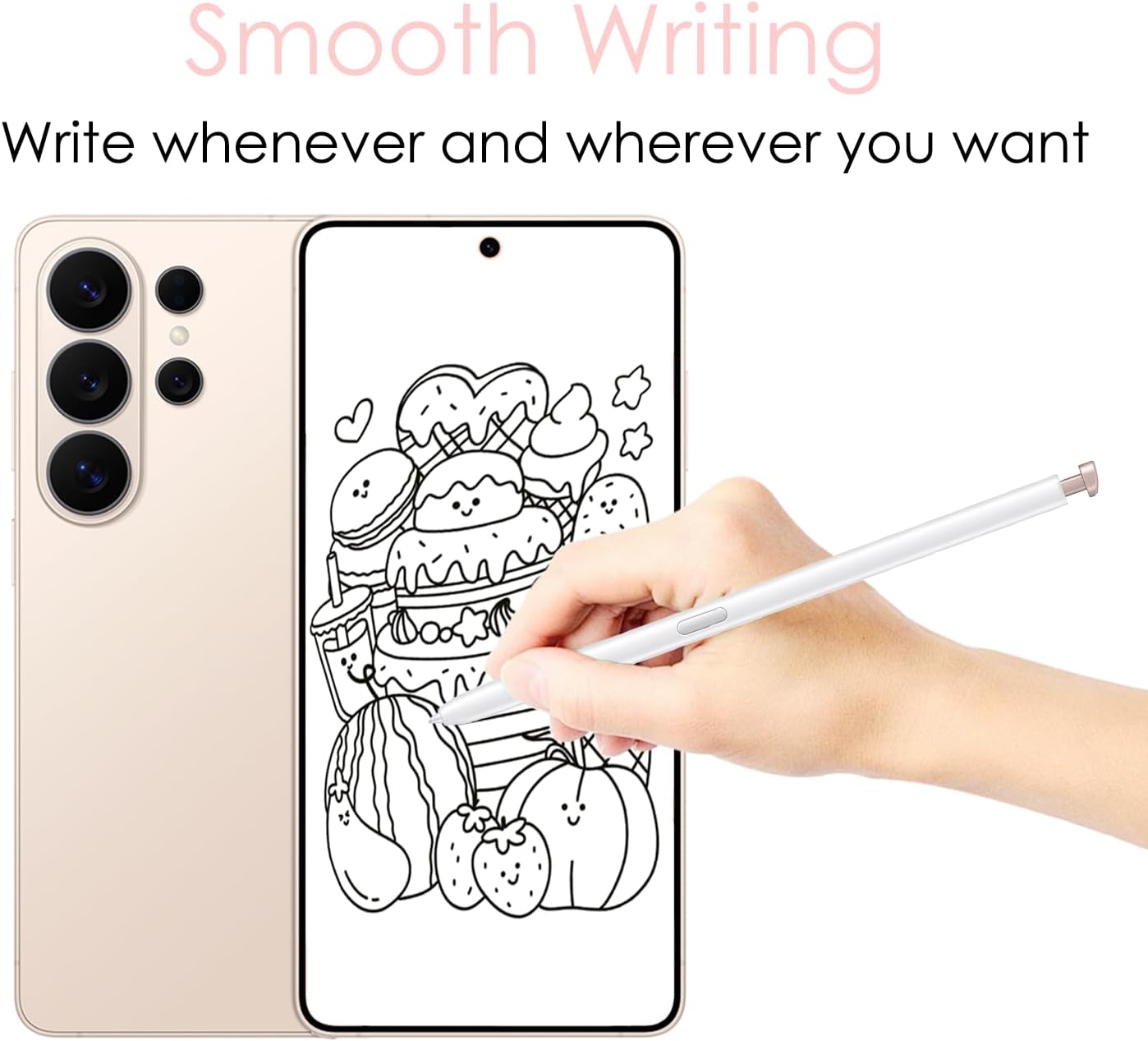 2Pcs S26 Ultra Stylus Replacement for Samsung Galaxy S26 Ultra S Pen, Pink image 5