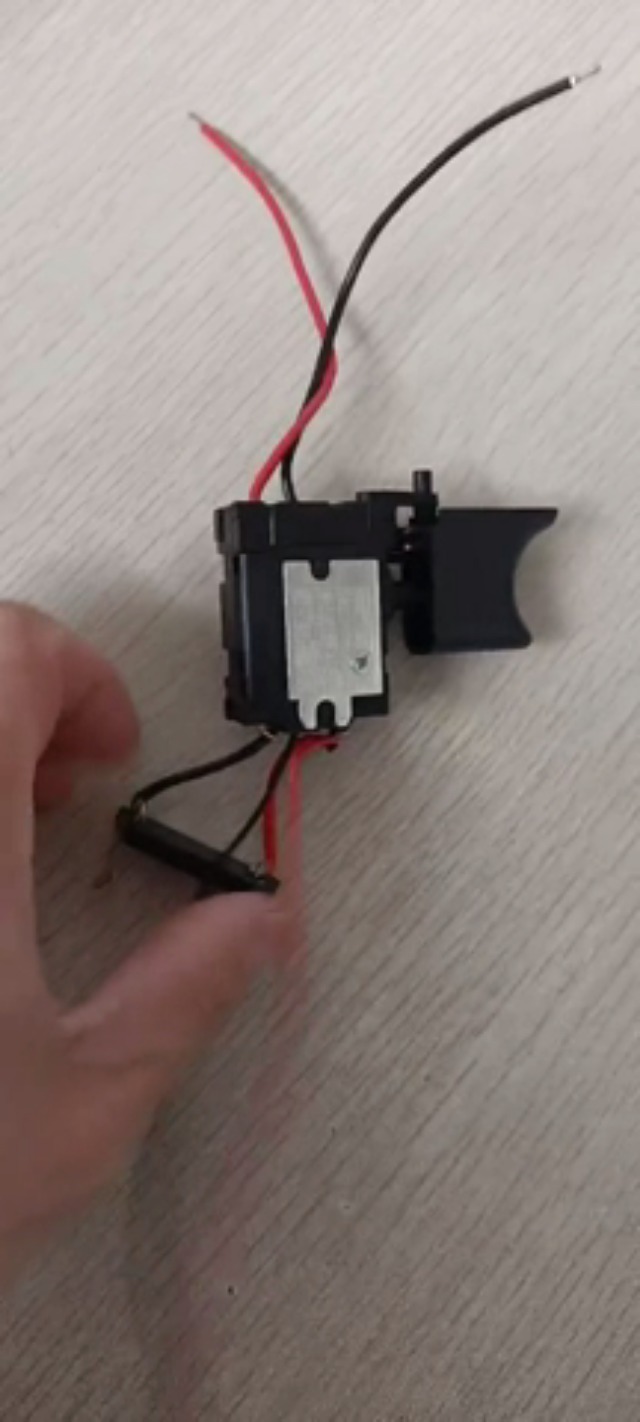 Interrupteur Gâchette Sans Fil De Remplacement – Pour Perceuse 7.2V à 24V, Courant Max 16A, Noir