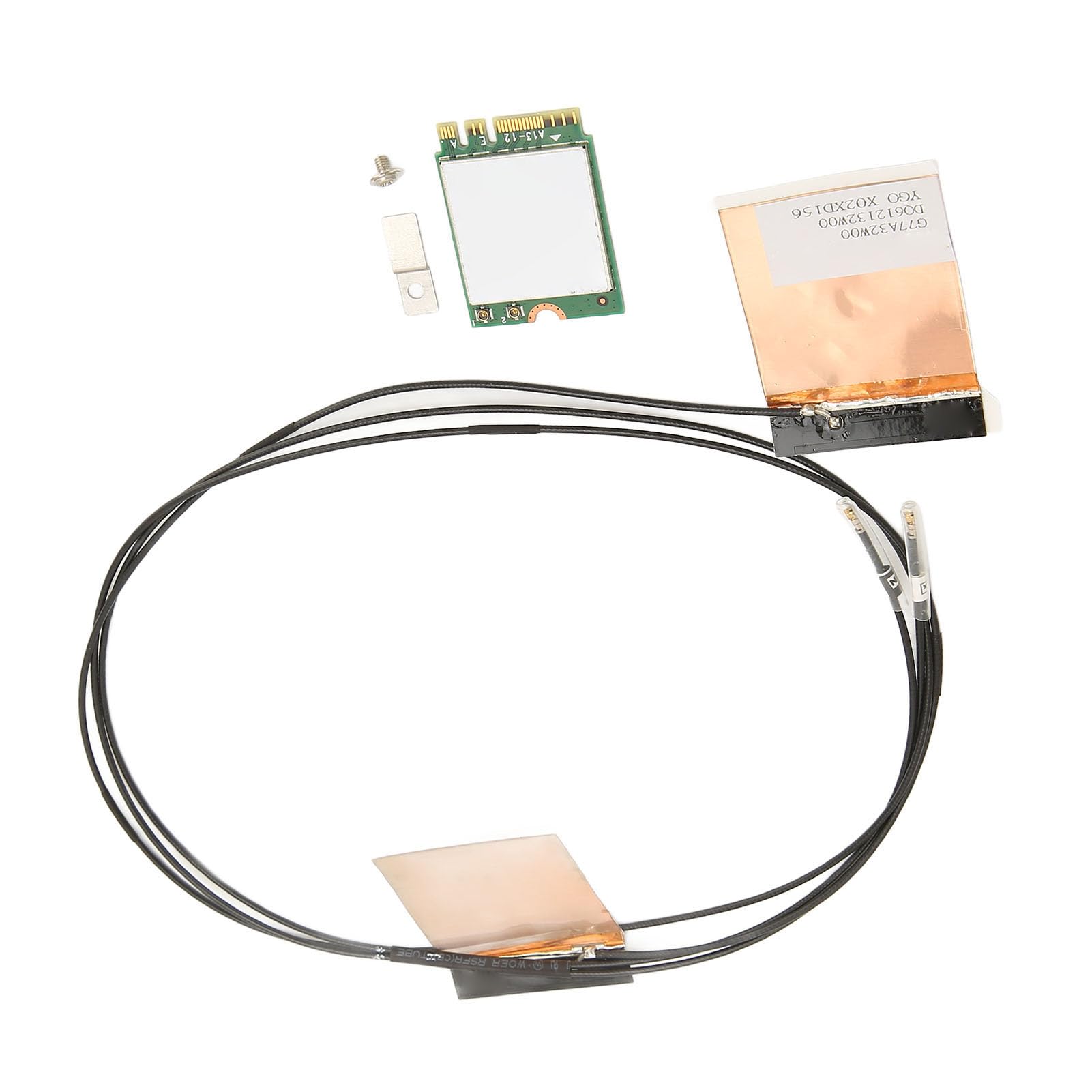 Elprico Karta WIFI 6e, Bezprzewodowa Karta Sieciowa NGFF M2 z Bluetooth 5.2, Tri Band PC Adapter WIFI dla Systemu 10 11, Linux (Wbudowane 2 anteny)