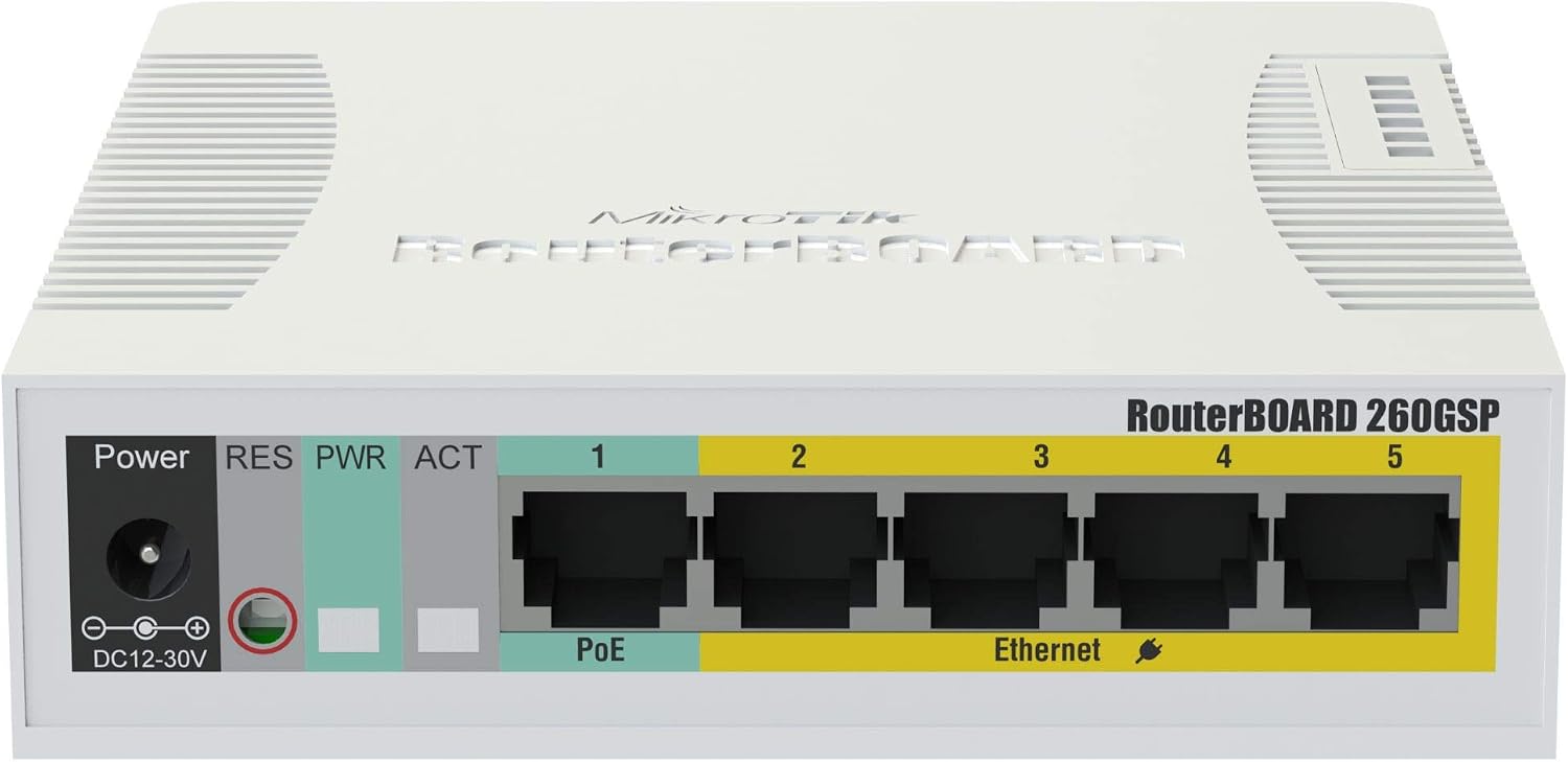 RB260GSP CSS106-1G-4P-1S 5-Port gigabit PoE Managed Switch SFP SwOS