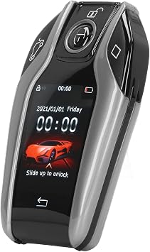 Universal TK800+ LCD Touch Screen Smart Key Remote Keyless Entry for All Start Stop Engine Button Silver