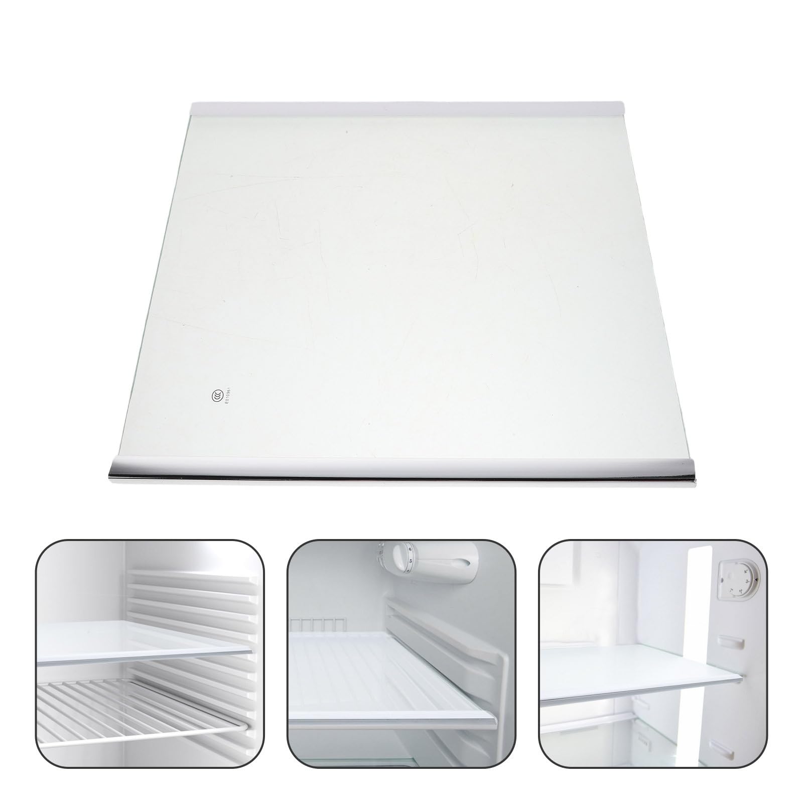 Beaupretty Estante de y Almacenamiento de Alimentos para Refrigerador Bordes Seguros y Visibilidad Mejorada, Tablero Divisor Transparente para Congelador