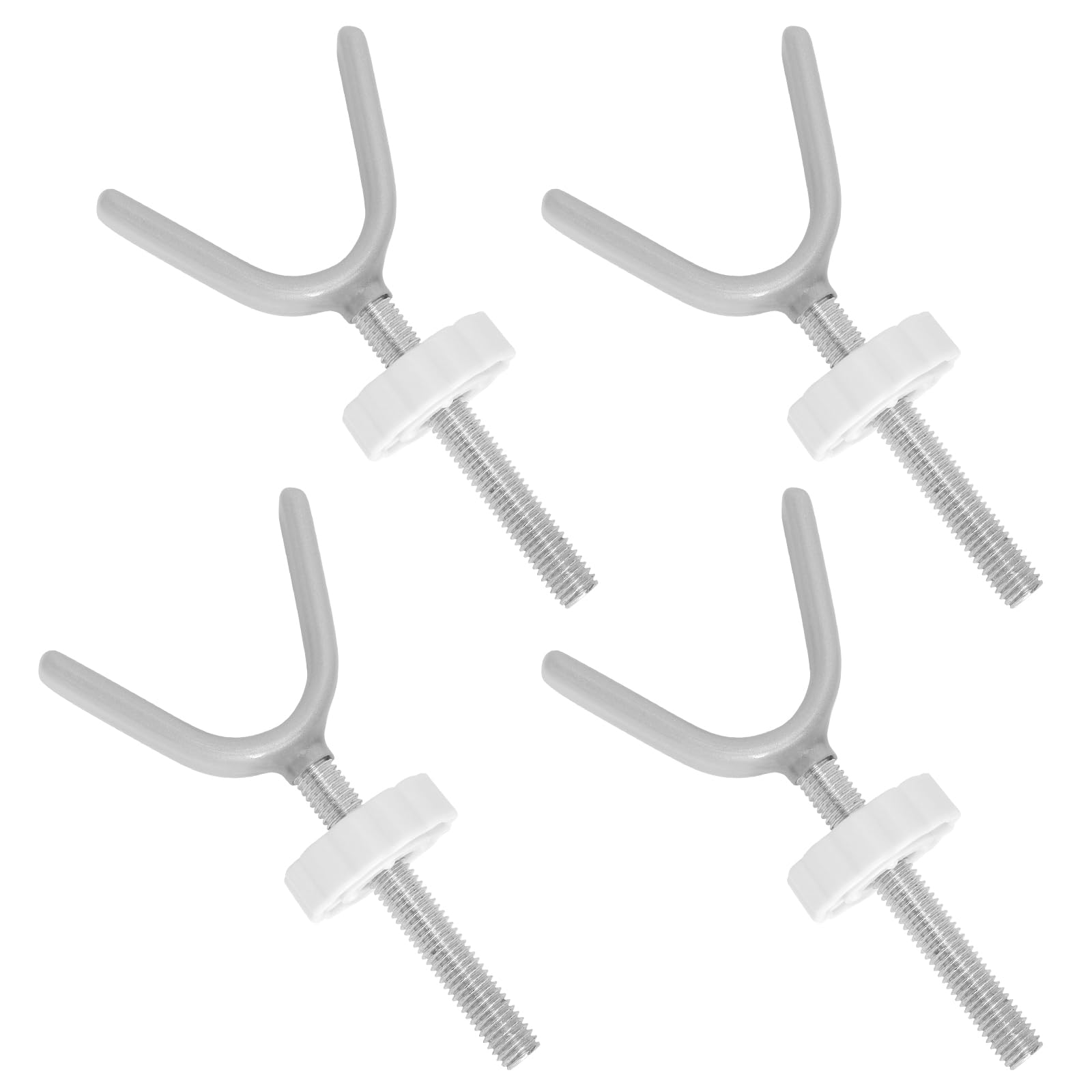 Adaptador en Y para Barrera de Seguridad Bebé 4 Piezas M10 Tornillos de Presión sin Taladrar para Barrera para Escaleras, Barandilla Redonda u Ovalada, Fijación Estable para Puerta para Perros y