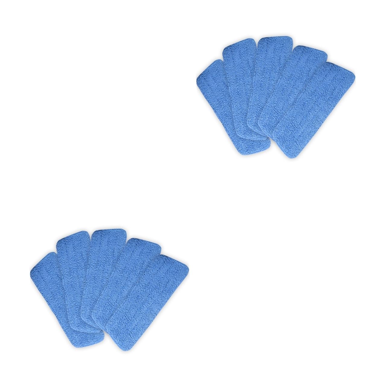 GLEAVI 10pezzi Panni per Mop Microfibra Testa di Ricambio per Mop Bagnato e Asciutto Assorbimento Efficiente e Facile da Pulire