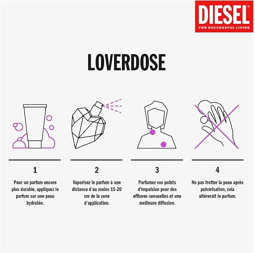 Diesel Loverdose, Eau de Parfum pour Femme en Spray Vaporisateur, Parfum Floral, 75 ml - 7