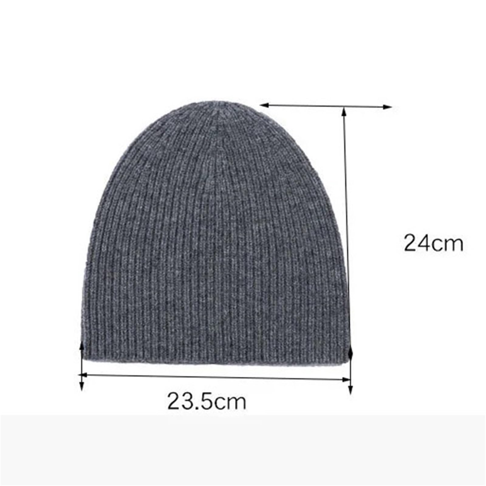 Berretto soffice Berretto di Lana Slouchy Berretto Lavorato a Maglia Unisex Caldo Invernale(Brown)
