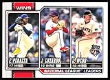 2026 TOPPS #117 FREDDY PERALTA/JESUS LUZARDO/LOGAN WEBB LEAGUE LEADERS MILWAUKEE BREWERS/PHILADELPHIA PHILLIES/SAN FRANCISCO GIANTS BASEBALL OFFICIAL TRADING CARD OF MLB