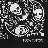 TRIXES Bandana Czaszka - Chusta Na Głowę 100% Bawełna
