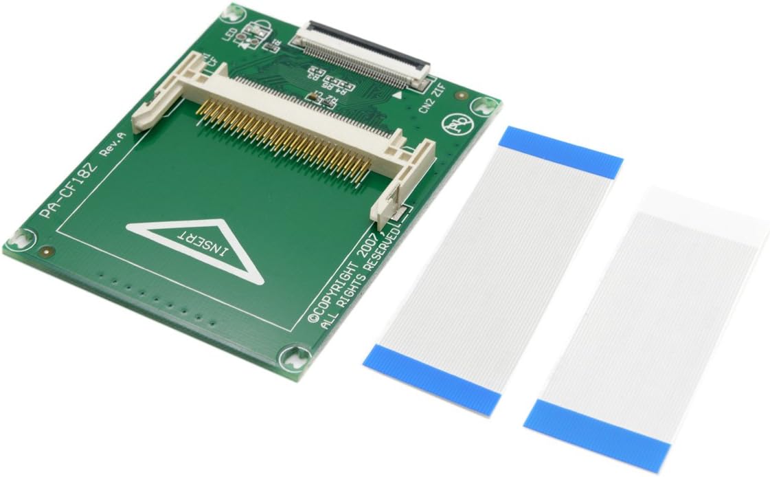 chenyang CY 1.8 Compact Flash CF Memory Card to CE Toshiba Ipod ZIF SSD HDD Adapter with 2 Cables