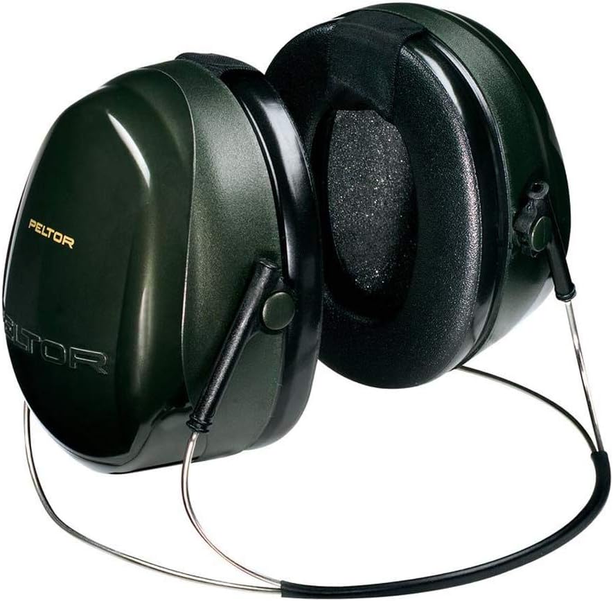3M - H7B Peltor Optime 101 Behind-the-Head Earmuff, Hearing Protection, Ear Protectors, NRR 26 dB Green
